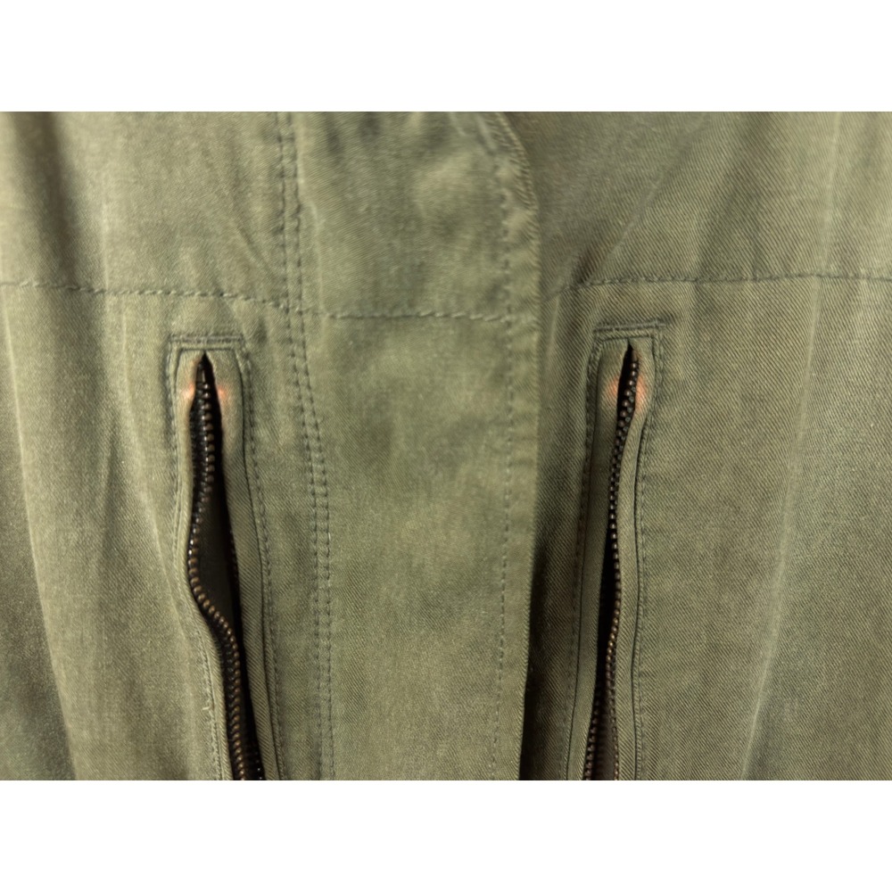 JCP Utility Jacket Womens Small Olive Green Military Field Coat Grunge Punk - Picture 7 of 13